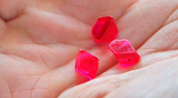 Bright Neon Red Jedi Spinels Crystals