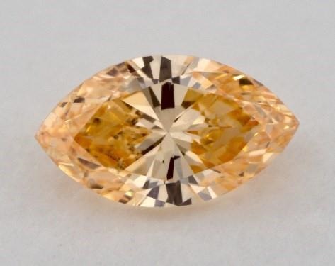 0.21 Carat Marquise Diamond Fancy Intense Orange VS1 Clarity