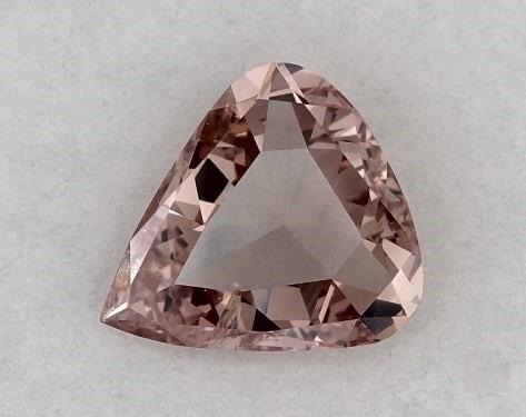 0.22 Carat Fancy Intense Orangy Pink I1 Pear Shaped Diamond