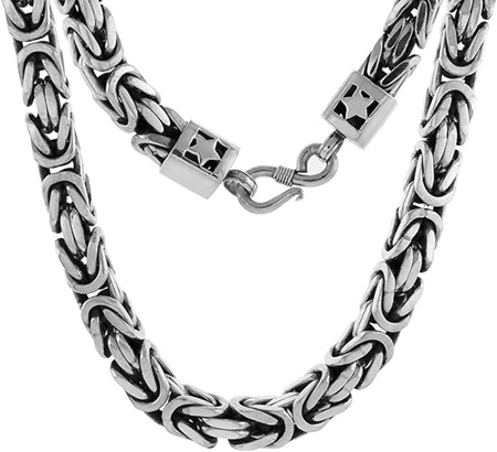 10mm Byzantine Chain Sterling Silver Necklaces And Bracelets