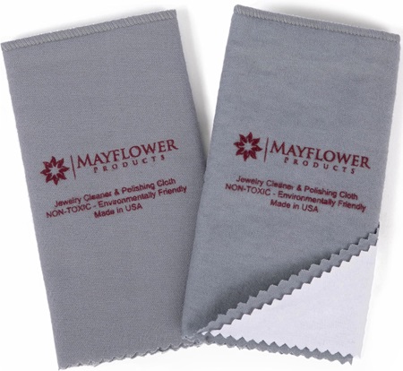 Two Large Cleaning Polishing Cloths Pure Cotton Made in USA for Gold Silver and Platinum Jewelry