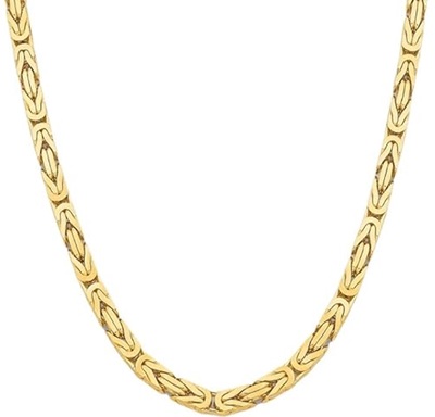 Byzantine Chain Necklaces Solid 14K Yellow Gold