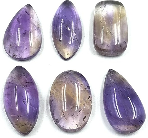 Natural AMETRINE Gemstone Loose Cabochon Lot For Jewelry Making