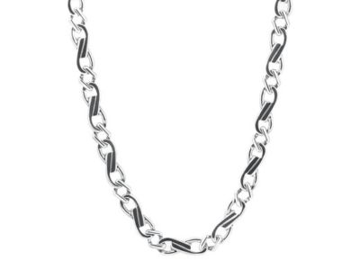 Mens Designer Figaro 14k Gold 62 gram or Platinum 116 gram 8mm Link Chain Necklace