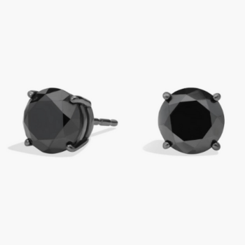 Black Diamond Stud Earrings in Black Rhodium-Plated 14K White Gold (2 Ct. Tw.)