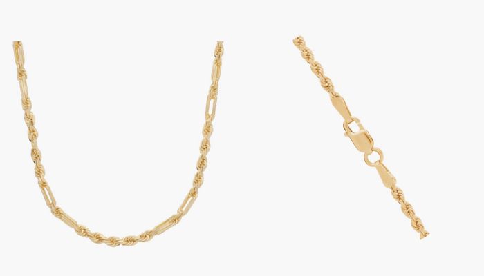 24 Inches Diamond Cut Milano Rope Chain in 14k Yellow Gold (2.25 mm)